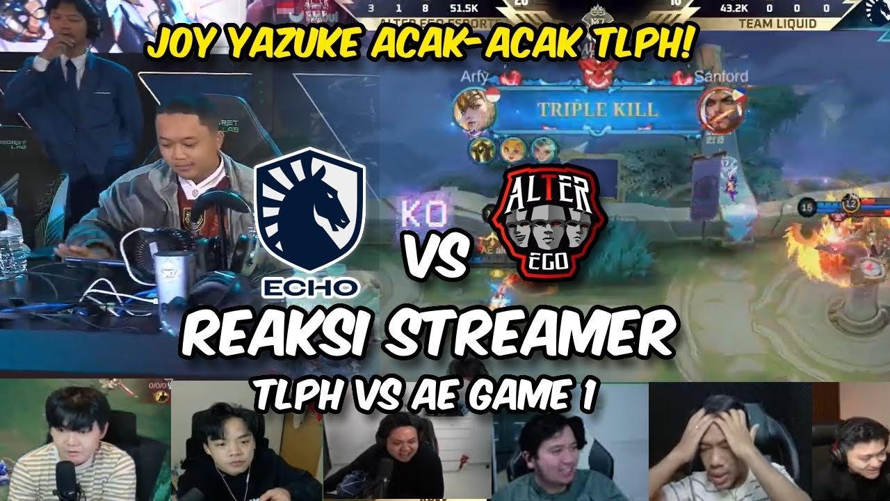 GELO AE NGAMUK❗ TLPH DIACAK2 😱 REAKSI STREAMER AE VS TLPH GAME 1 (M7 KNOCKOUT STAGE)