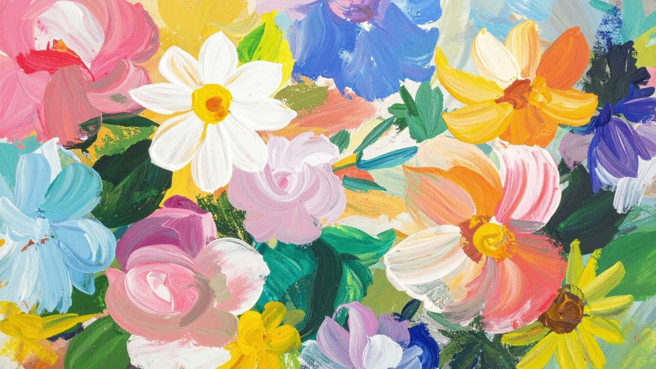 Colorful Abstract Painting | Ambient Art | Relaxing TV Wallpaper (1 Hour)