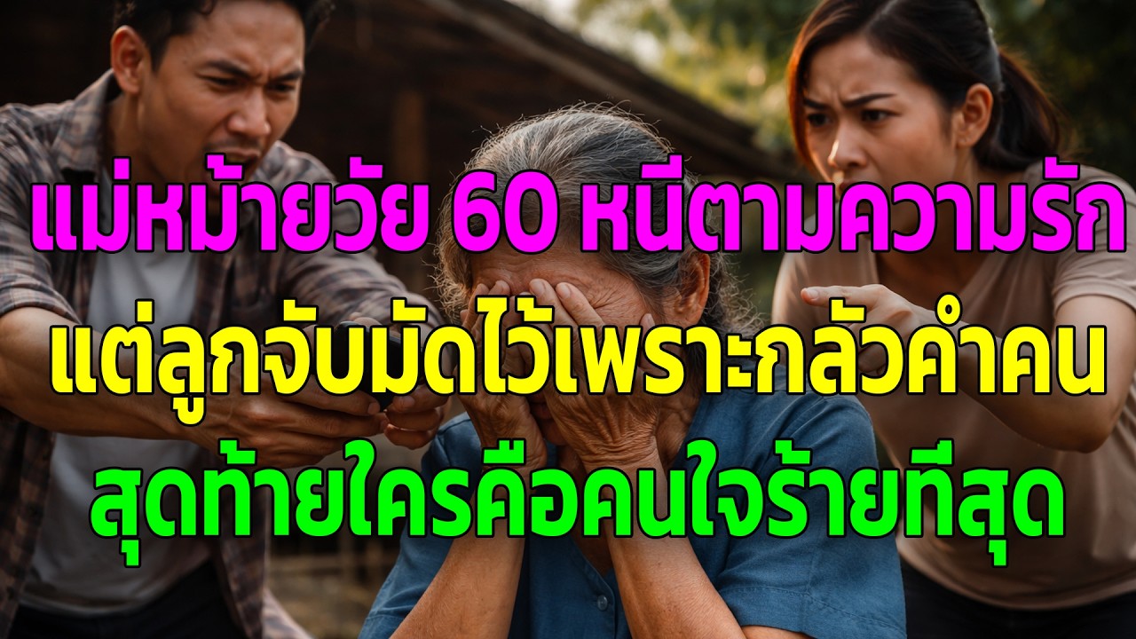 แม่หม้ายวัย 60 หนีตามความรัก แต่ลูกจับมัดไว้เพราะกลัวคำคน สุดท้ายใครคือคนใจร้ายที่สุด