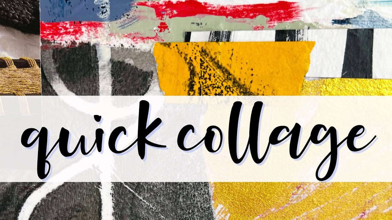 Quick Collage Warm Up - #collageart #abstractart #creativeprocess #arttutorial