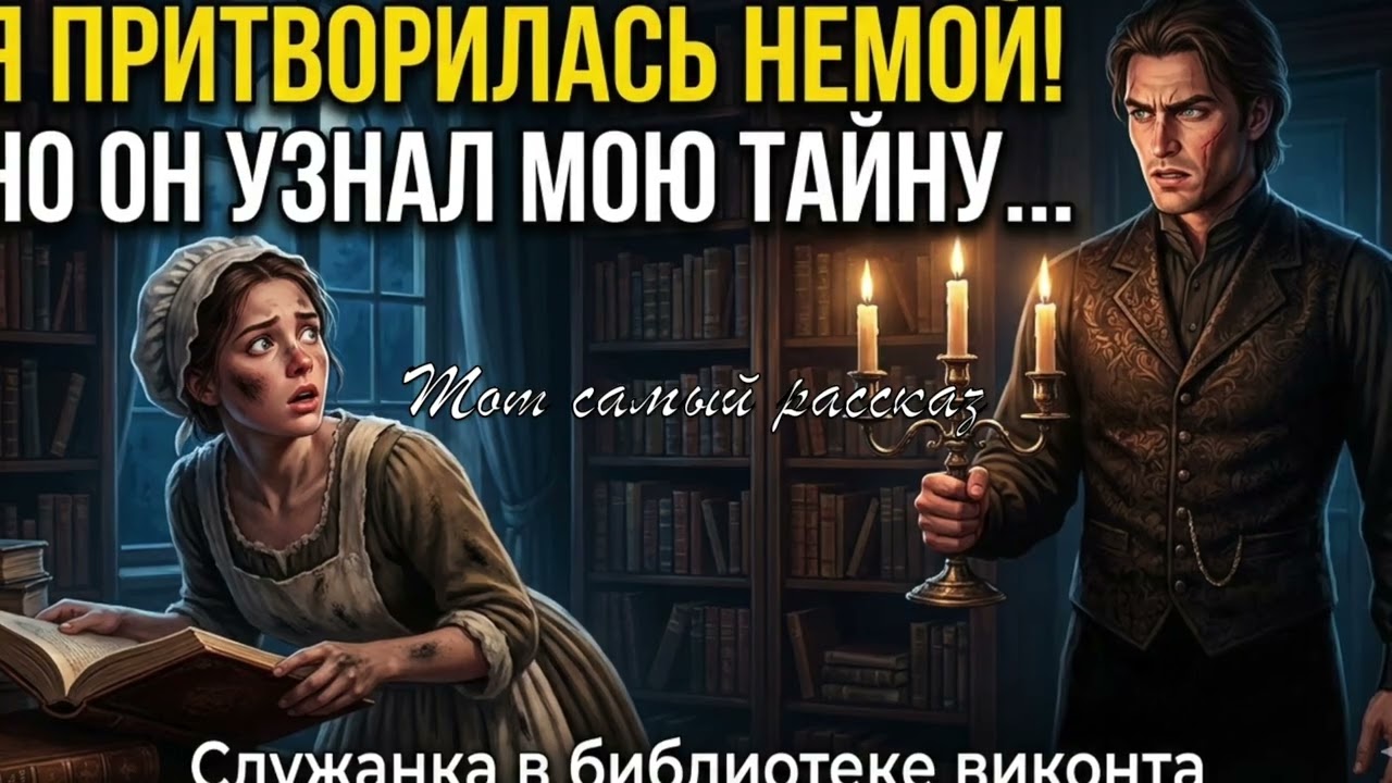 ОН ДУМАЛ, Я БЕЗГРАМОТНАЯ НЕМУЮЩАЯ ПРИСЛУГА, НО ОДНАЖДЫ НОЧЬЮ ОН ЗАСТАЛ МЕНЯ В СВОЕЙ БИБЛИОТЕКЕ | ТСР