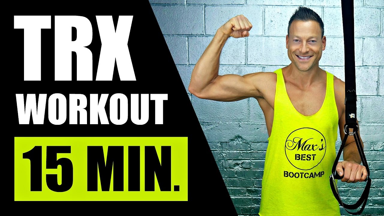 15 MINUTE TRX SUSPENSION TRAINING WORKOUT | Intense TRX Workout Routine With WOSS Suspension Trainer