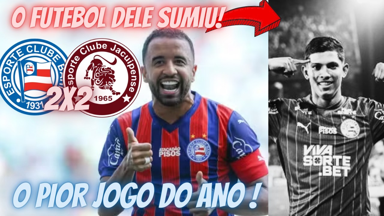 DECEPÇÃO : O FUTEBOL DE PULGA SUMIU ! ERA MELHOR COLOCAR A BASE ! BAHIA 2X2 JACUIEPENSE !