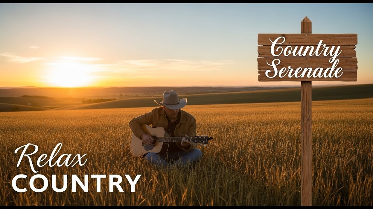 【Country Relax 18】Evening Country Strings Beneath the Fading Sun 🌅🎶