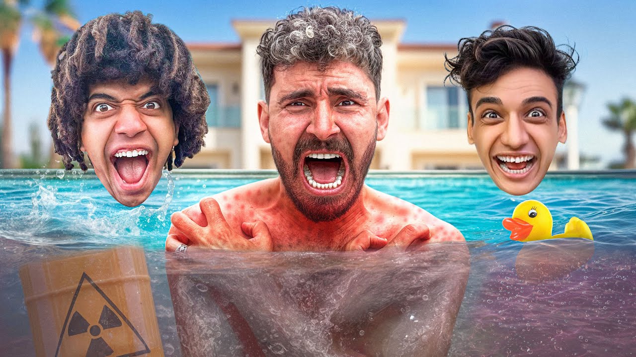 عمر شاور  انــتـقم مني في المسبح بسبب القيصر 😱قابل اللي جاي ياشاور🤌!!