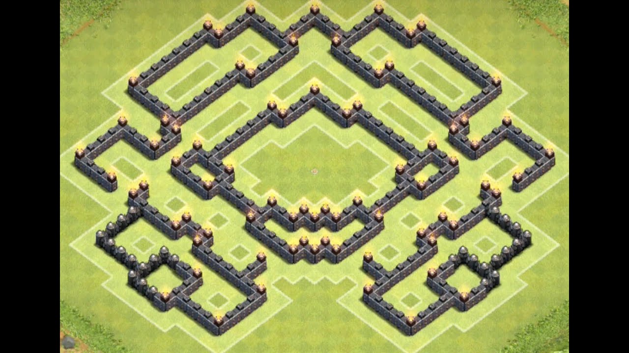 *Clash Of Clans* Town Hall 9 Farming Trick Base 2.0 (Anti GoWipe)