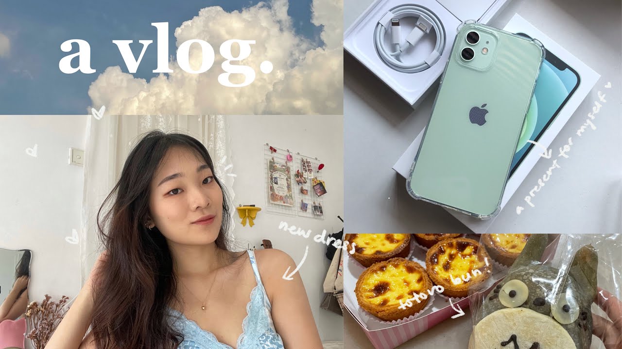 VLOG • iphone 12 unboxing, tried baking & a mini clothing haul