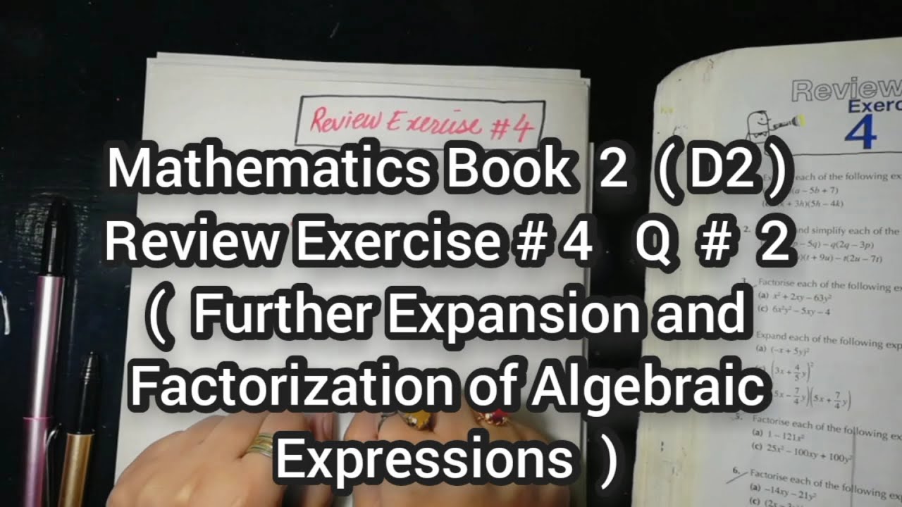Mathematics Book 2 (D2) |  New syllabus | 7th Edition | Review Exercise # 4 | Q # 2 | in Urdu\Hindi