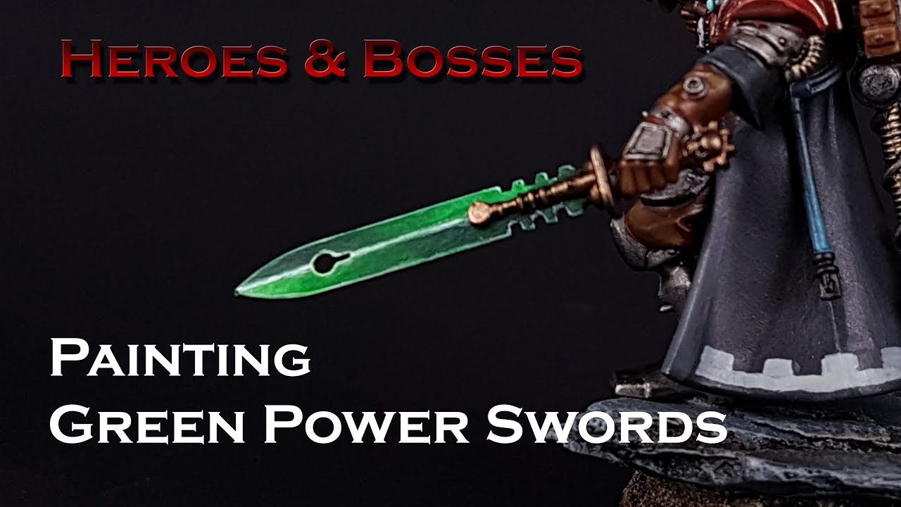 Painting Green Power Swords