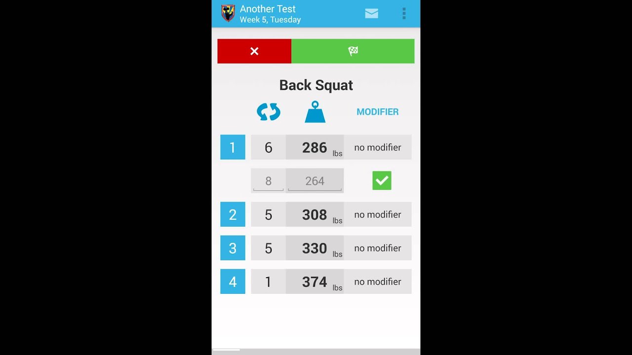MOGY - Mobile App Previous Weights