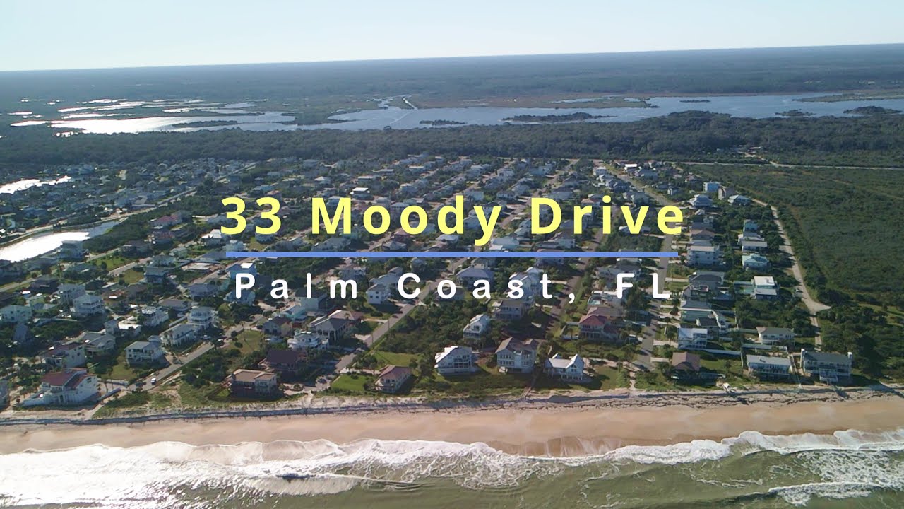 Enjoy the Aerial Tour of 33 Moody Drive (Lot) #palmcoast