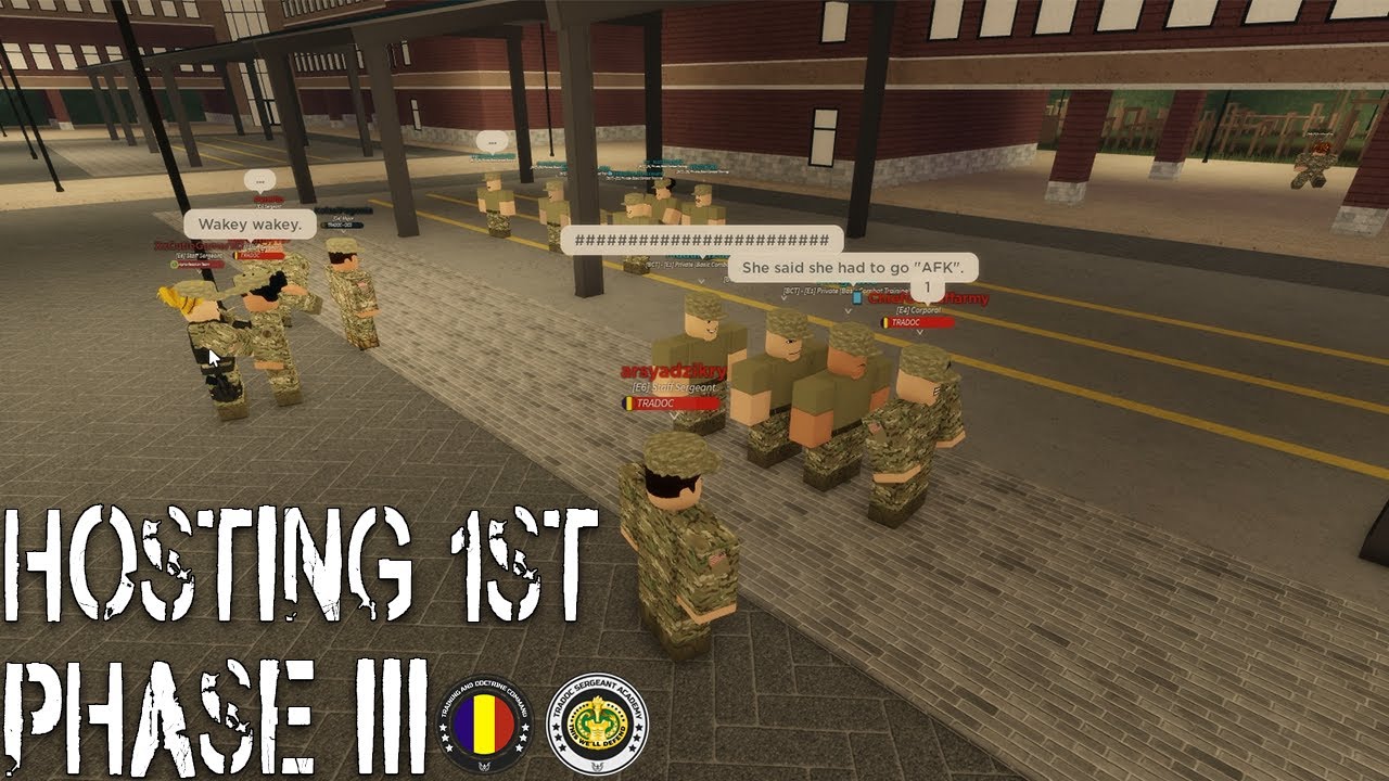 TRADOC: Hosting 1st Phase III - ROBLOX Fort Martin