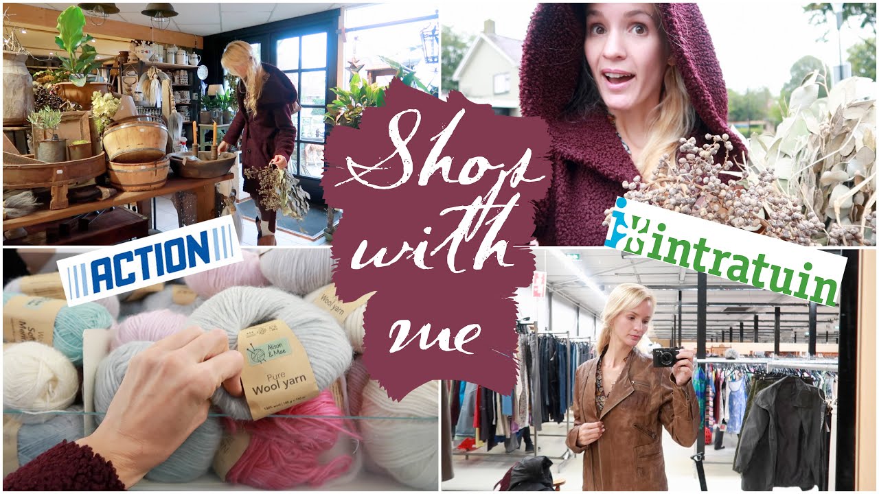 SHOP with me for NEWBORN baby PHOTOSHOOT props AUTUMN 2020 - ACTION intratuin THRIFTING shoplog