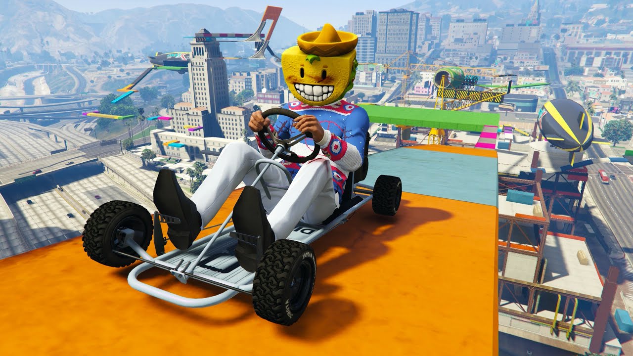 PRIMER PARKOUR 99% IMPOSIBLE CON EL KART! - GTA V ONLINE