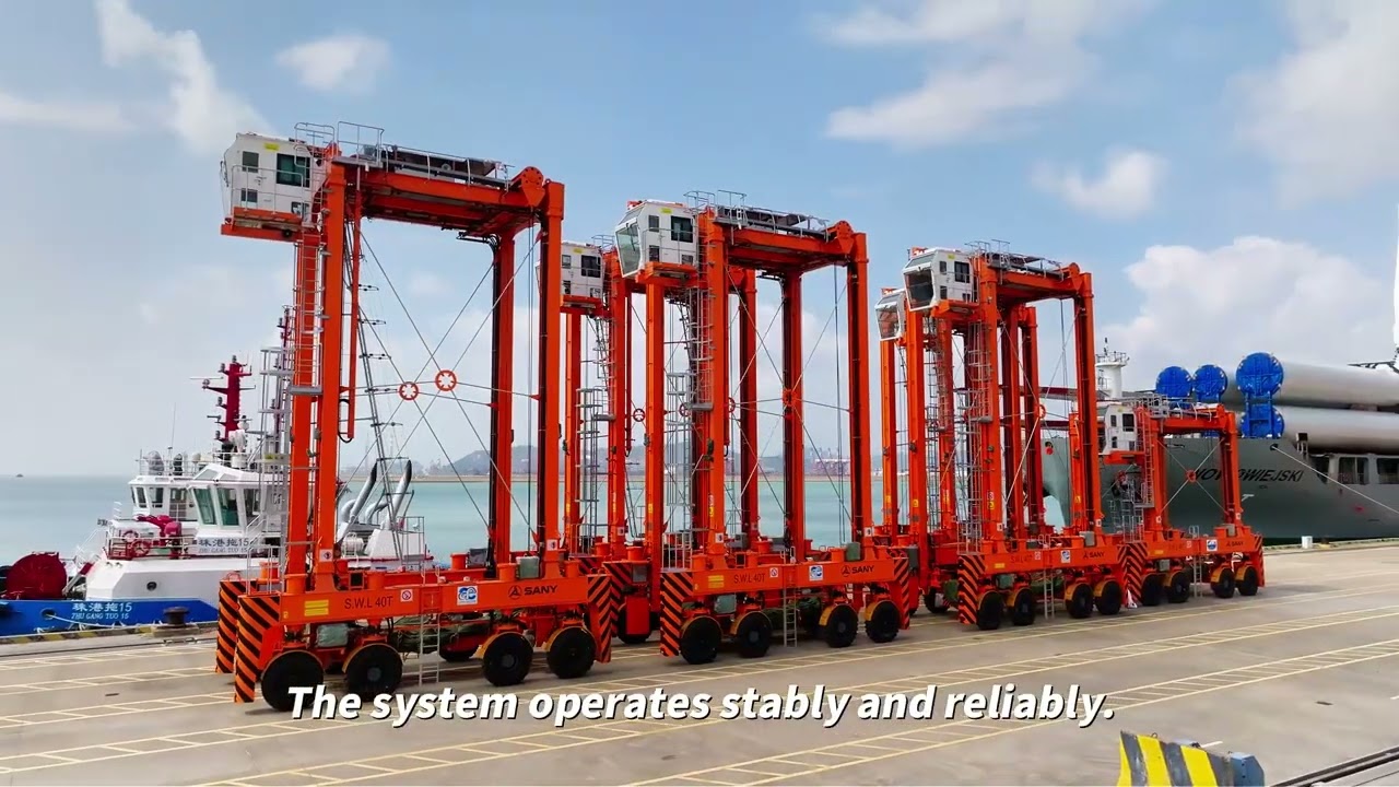 SANY Successfully Delivers the First Batch of Straddle Carriers to Algerian Customers！