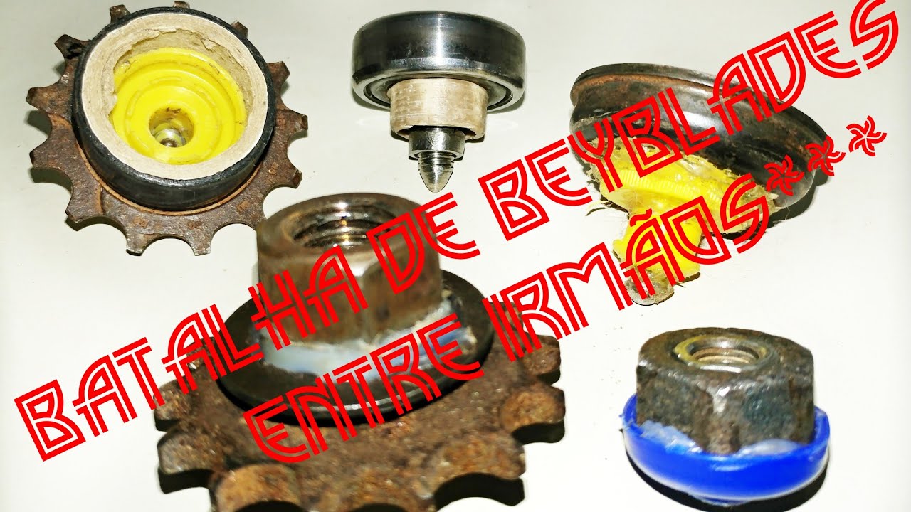 As melhores BEYBLADES CASEIRAS de FERRO Maciço as Melhores homemade beyblades of iron