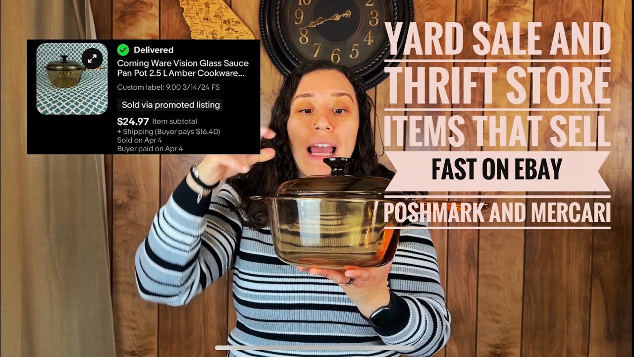 Yard Sale and Thrift Store Items That Sell Fast on EBay Poshmark and Mercari