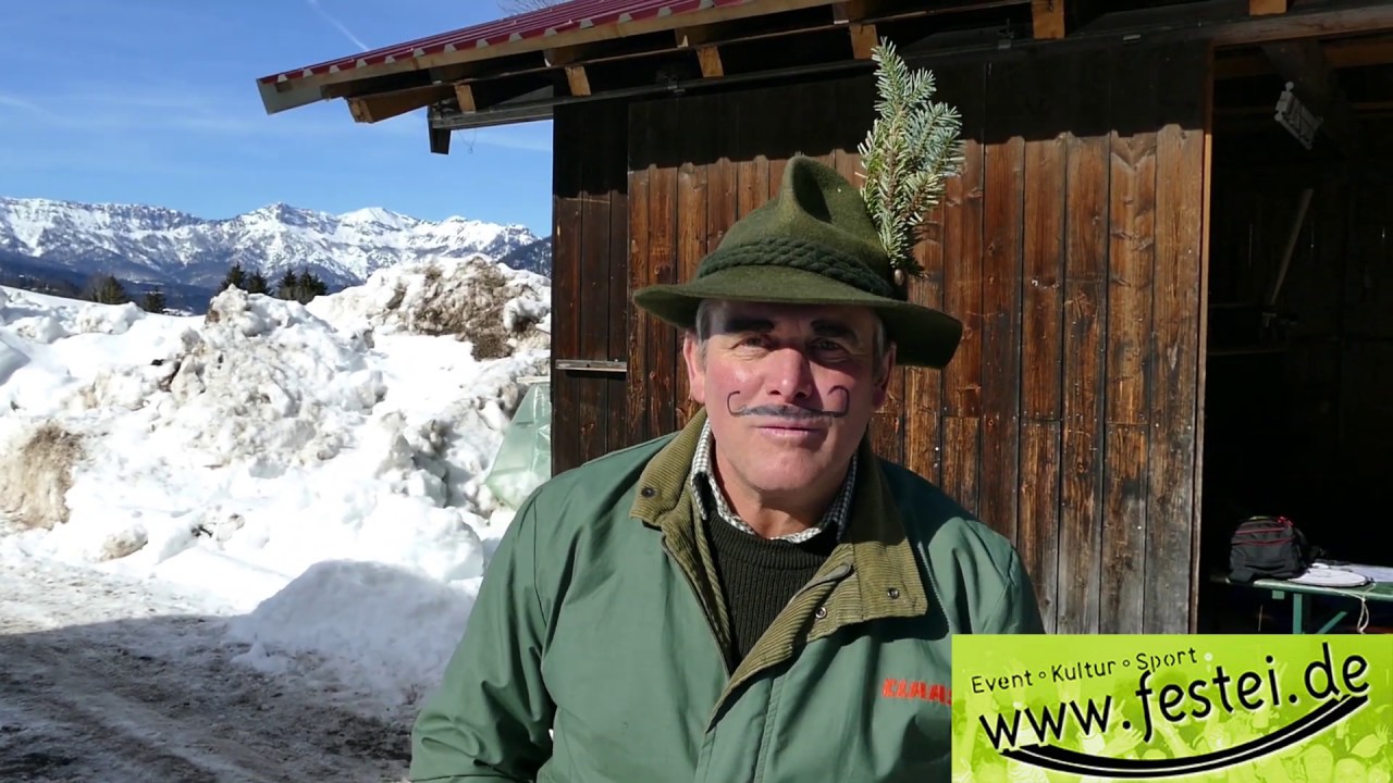 Hoschlinrennen Obersalzberg in Berchtesgaden - Das Faschingshighligt des Trachtenvereins Kehlstoana