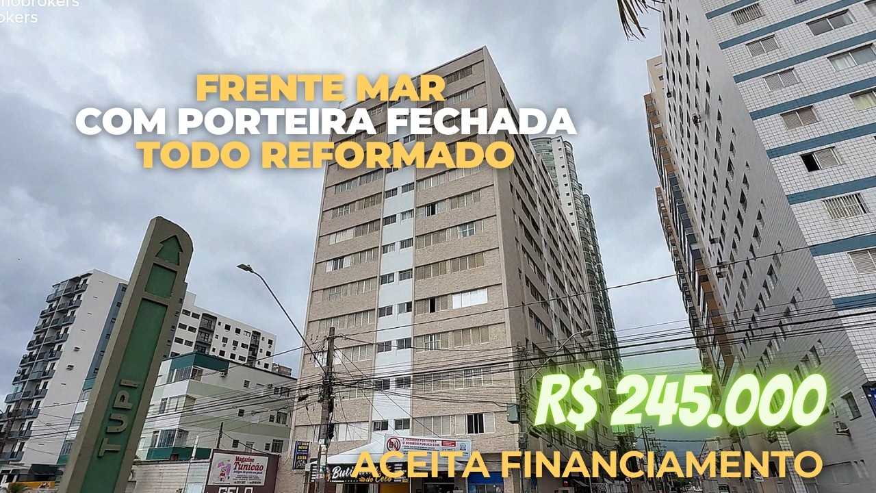 Apartamento reformada frente mar – Ideal para investir! - Ref.: 910