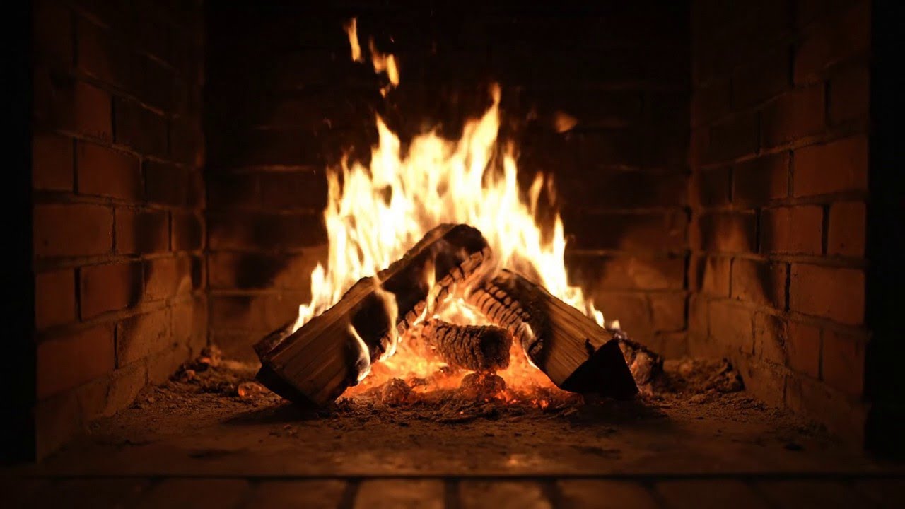 Fireplace Piano Ambience – Relaxing Piano Music & Gentle Fire Sounds for Evening Calm