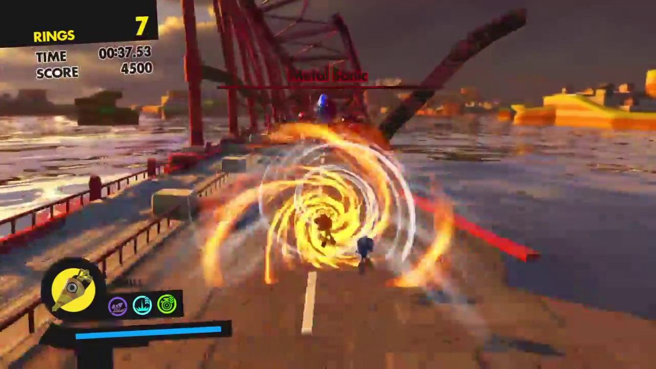 Sonic Forces Red Gate Bridge Modern + Avatar Speedrun 01:18:20