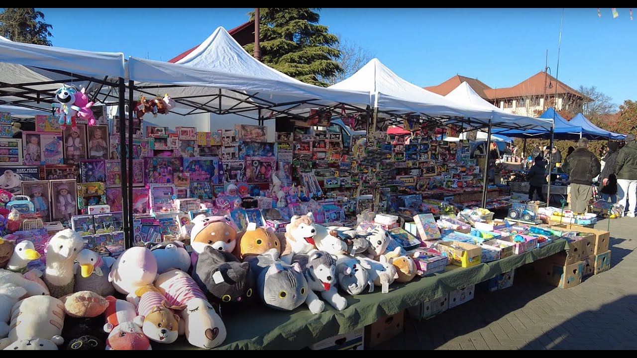 Veresegyházi Bolhapiac | Flea Market in Veresegyház, Hungary [4k Ultra HD 60fps]