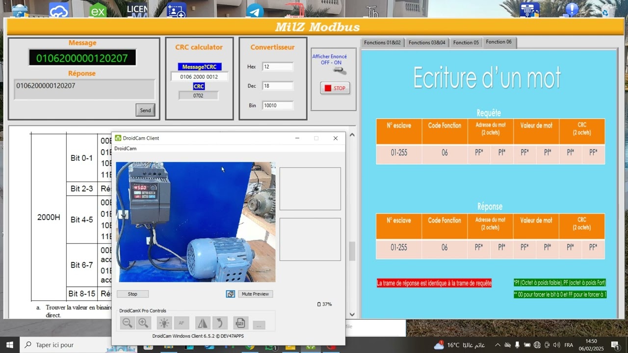 Comprendre le protocole Modbus RTU avec la partique