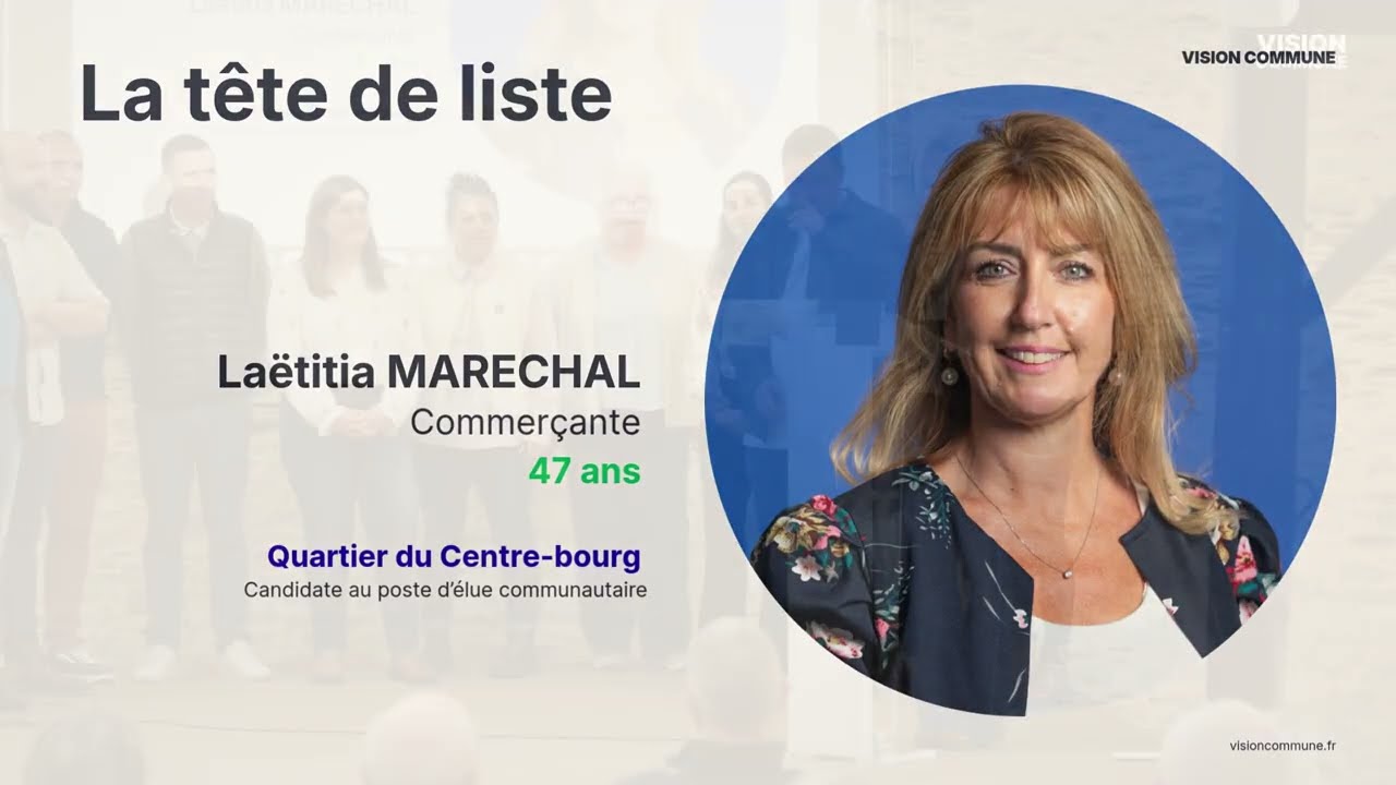 Réunion publique du 7 Mars 2026 - VISION COMMUNE - Élection municipale de L'Aiguillon Sur Vie