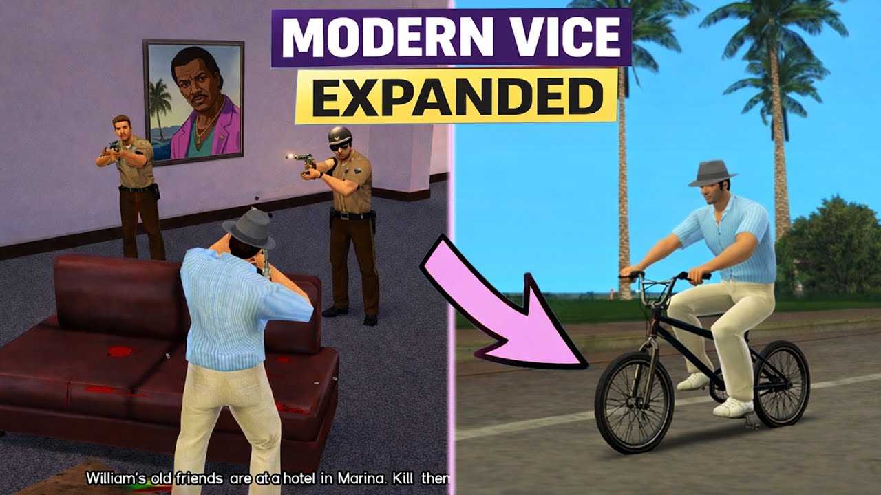 GTA Vice City EXPANDED - BMX, Taxi Travel & New Missions (Part 4)