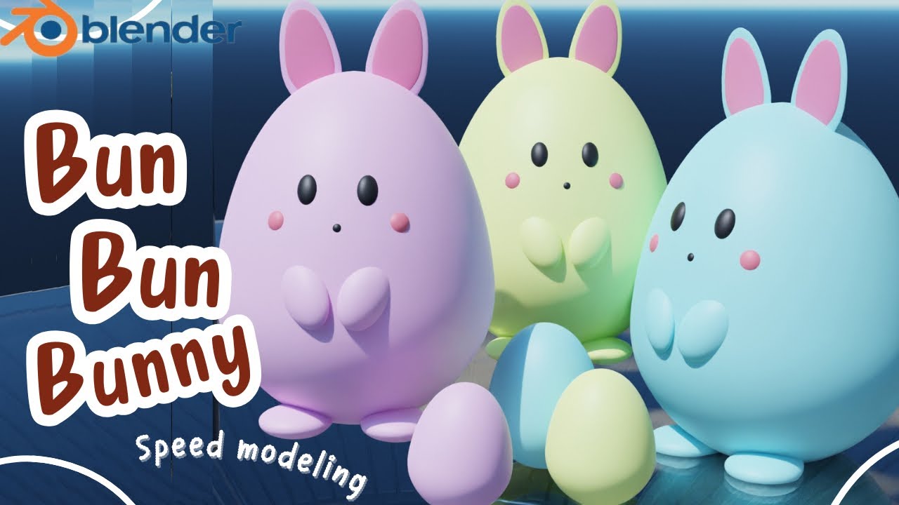 Bun bun bunny🐇 speed modeling tutorial 🌼🐰