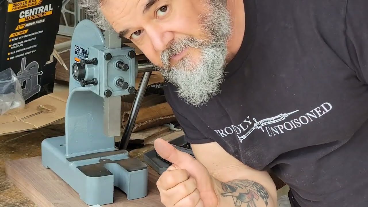 Harbor Freight Arbor Press: The Fiasco Of Moding It For Leathercraft