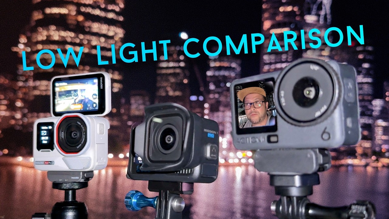 Кому принадлежит ночь? GoPro Mission 1 Pro против Hero 13 против Hero 12 против Action 6 против A...