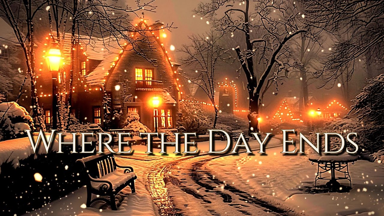 Calm Piano for Focus & Sleep – Quiet Snow Road Home | Where the Day Ends