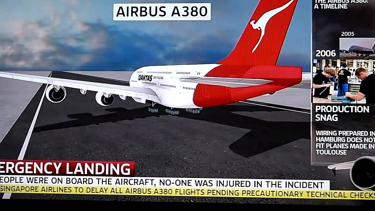 MUST SEE!!! Qantas QF32 Emergency Landing Engine Failure Airbus A380 HD