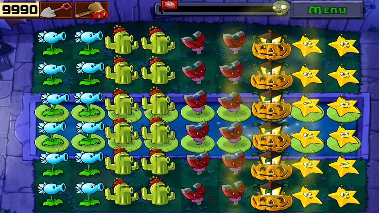 Plants vs Zombies: Last Stand Fog - Plants vs All Zombies 5 Flags Successfully Defended Gameplay