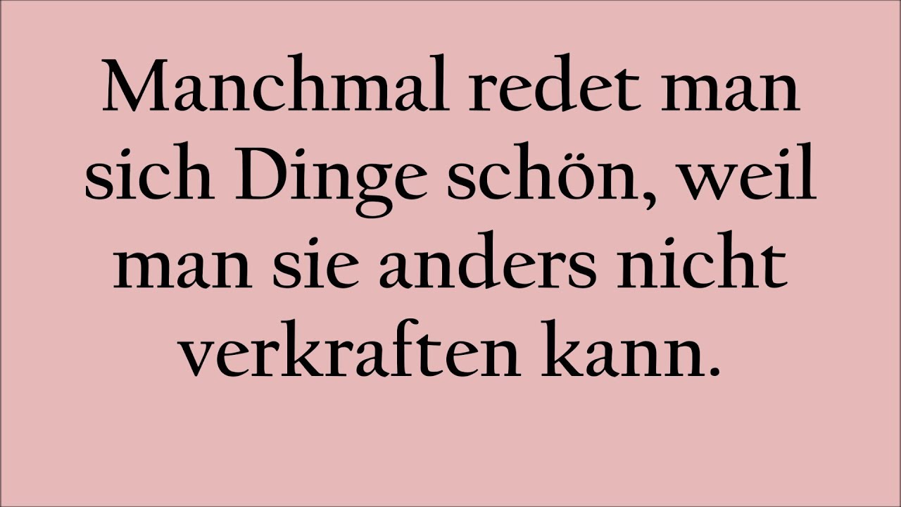 Sprüche und Zitate Gedanken / Schmerz