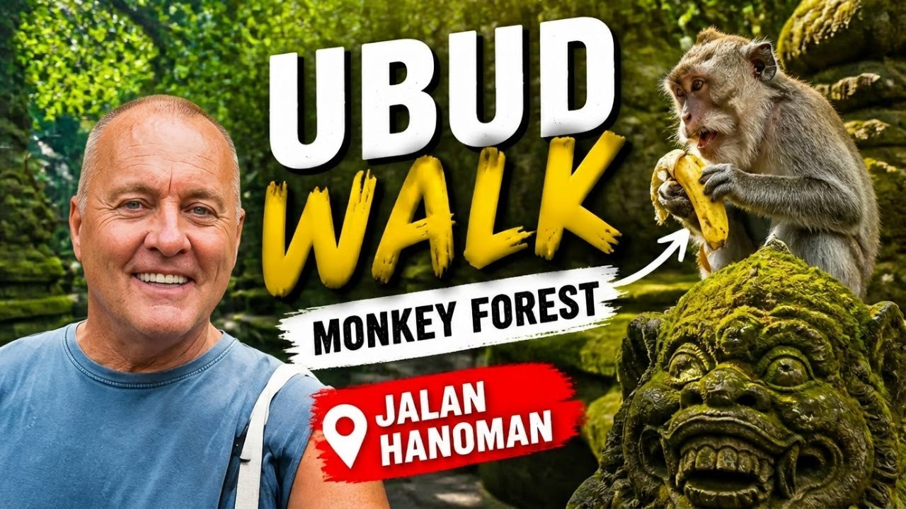 Ubud, Bali Walking Tour | Monkey Forest & Jalan Hanoman