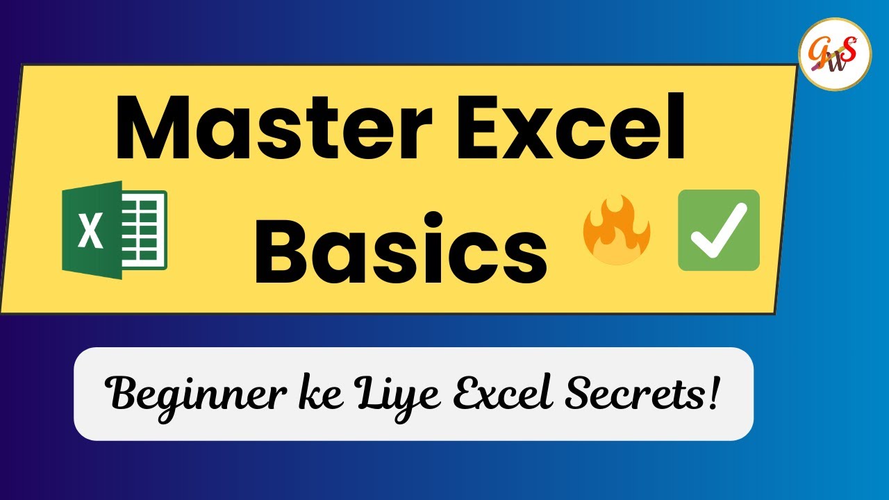 Excel for Beginners | Sabse Aasaan Step-by-Step Guide in Hindi