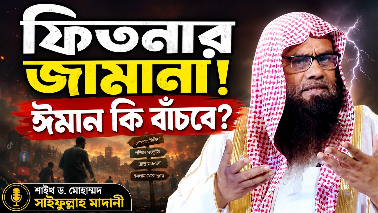 ফিতনার সময় ঈমান কিভাবে ধরে রাখবো । ড. মোহাম্মদ সাইফুল্লাহ মাদানী । Dr. Muhammad Saifullah Madani