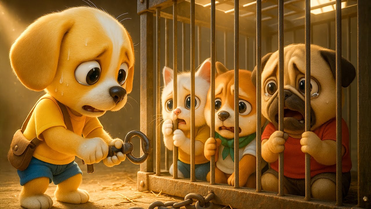 Ginger – Puppy 🐾💥 The Great Escape | The Brave Puppy Saves His Friend FROM THE BAD GUYS