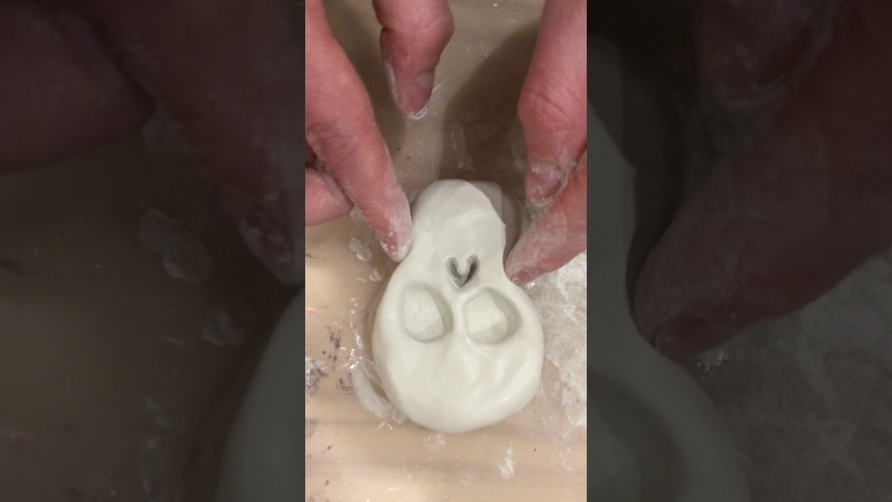 Day of the Dead Skull in Air Drying Clay