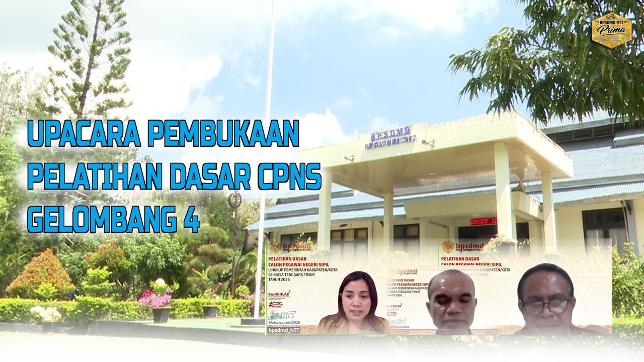 Upacara Pembukaan Latsar CPNS Gelombang 4 Tahun 2026 Tahap Distance Learning