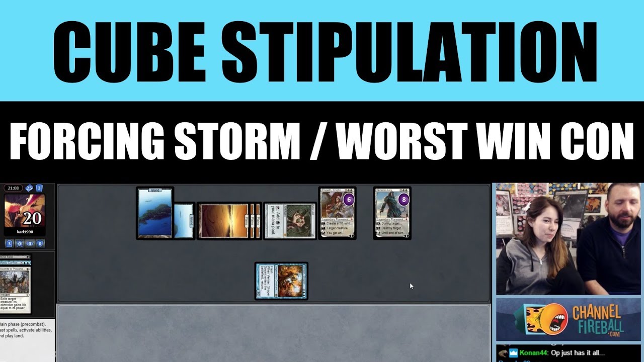 Vintage Cube Stipulation Draft -  Worst Storm Win Condition featuring LSV / MTG