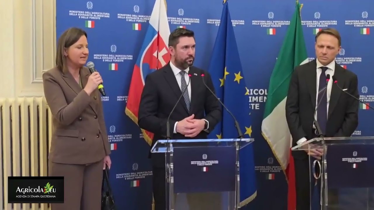 Richard Takáč (Min.  Agricoltura Rep.  Slovacca) | Incontro bilaterale con Min  Lollobrigida