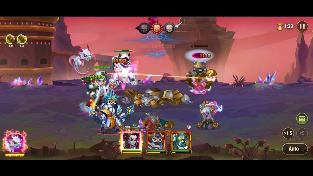 Hero wars- Depth 1114 3 heroes