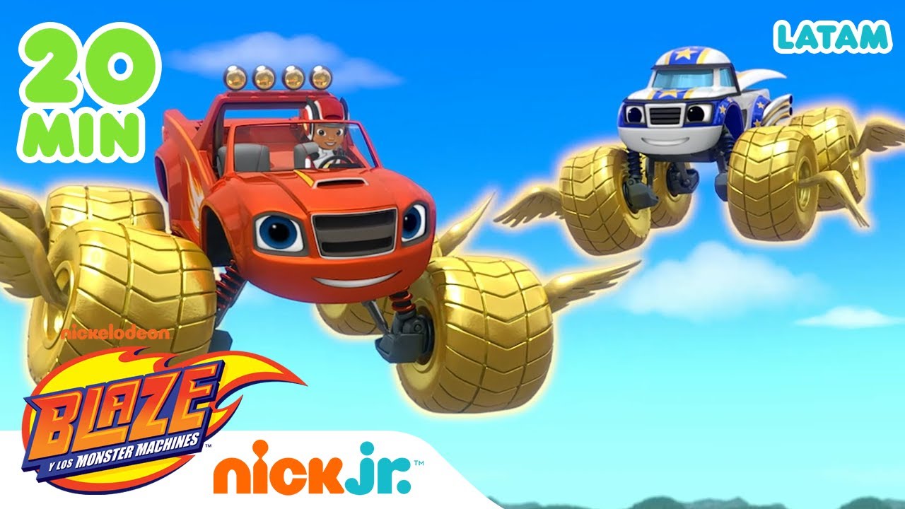 &iexcl;20 Minutos de Blaze salvando el d&iacute;a! | Blaze y los Monster Machines
