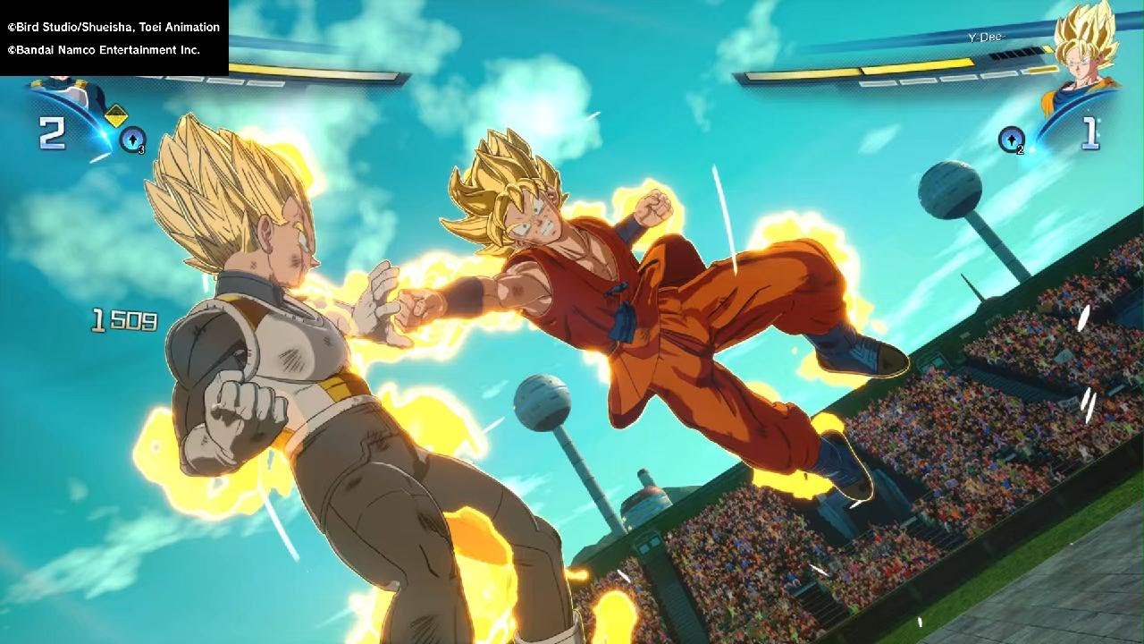 Me(the vegeta family) vs my lil brother(the Goku family) in sz (Tenkaichi 4) pt 2