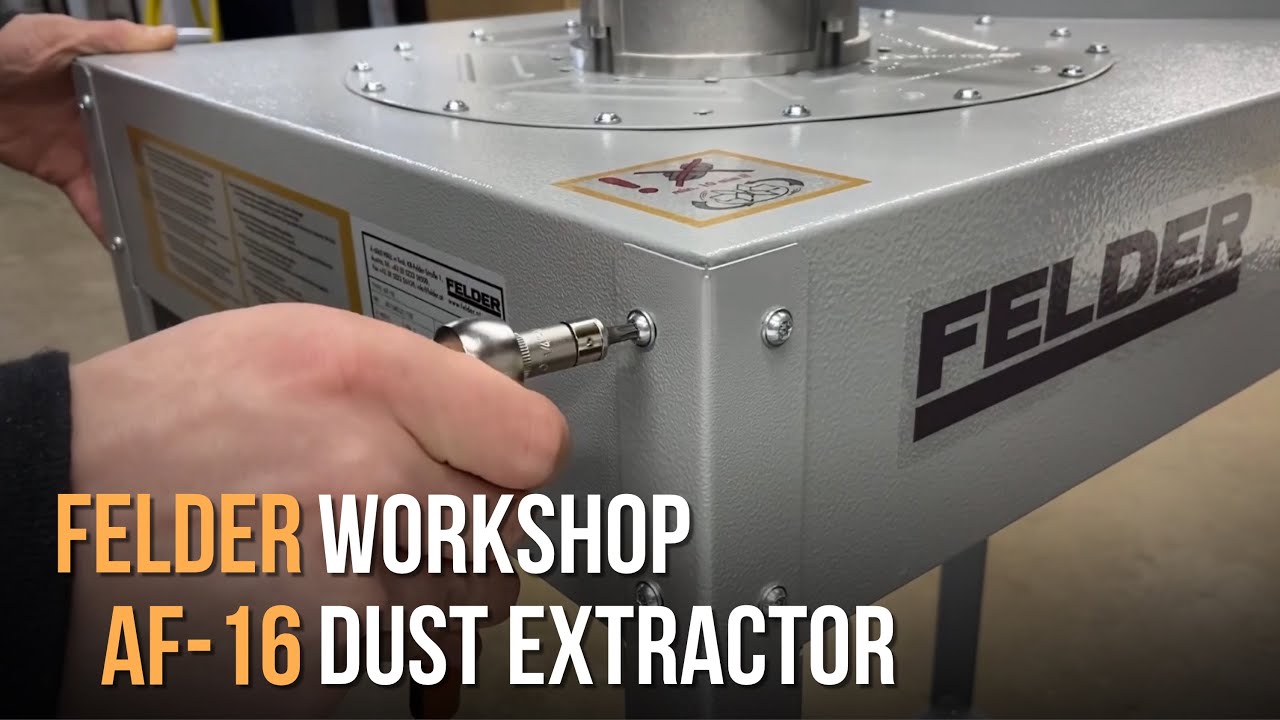 Workshop dust extractor Felder AF-16 Setup, assembly & performance…