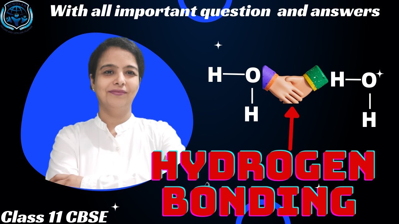 Hydrogen bonding, class 11 | Expected exam questions with answers | Learn at scholar