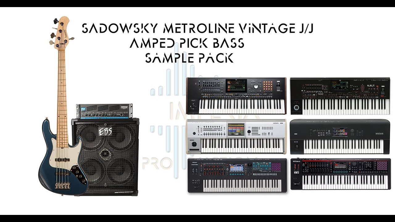 SADOWSKY METROLINE VINTAGE AMPED PICK BASS | KORG PA5X - (KORG /ROLAND FANTOM / YAMAHA FORMATS)
